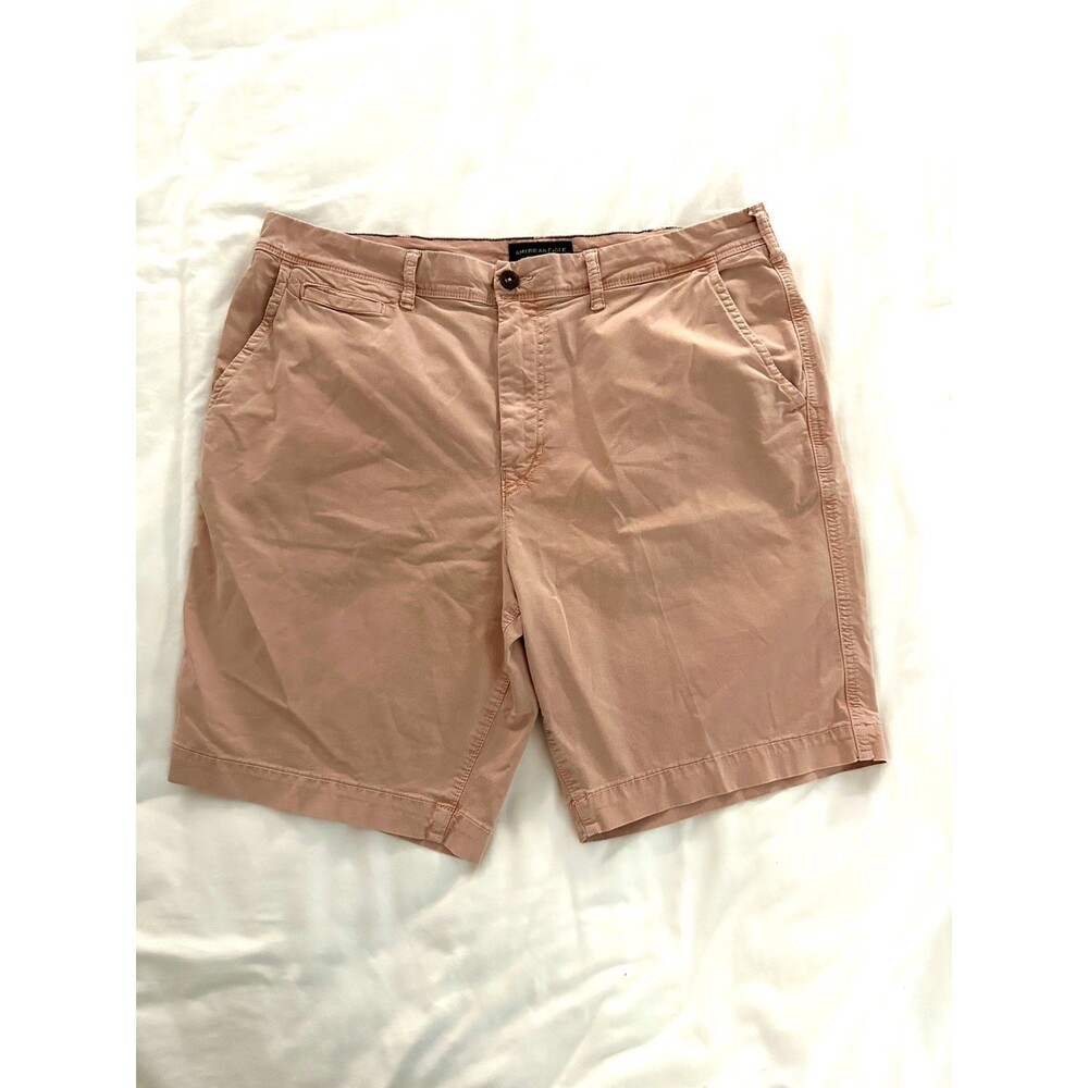 American Eagle Outfitters Shorts Mens 38 Classic Chino Flat Front Stretch